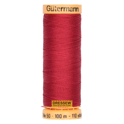 Gütermann Cotton Thread 100m #5890 Dark Red