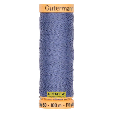 Gütermann Cotton Thread 100m #7350 Mine Blue