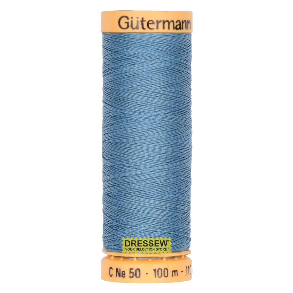 Gütermann Cotton Thread 100m #7440 Medium Blue Sky