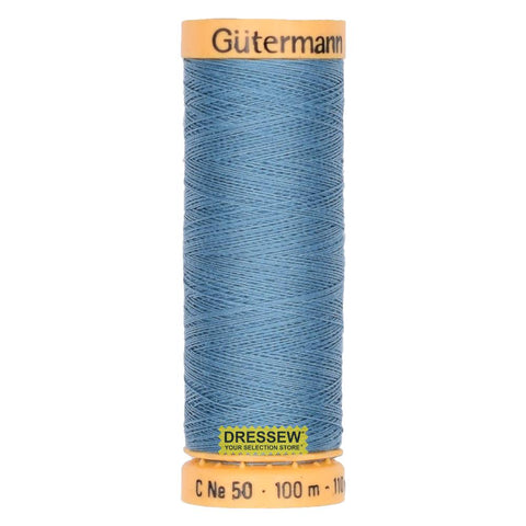 Gütermann Cotton Thread 100m #7440 Medium Blue Sky