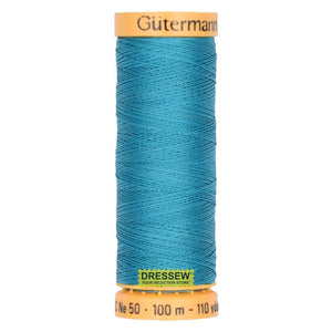 Gütermann Cotton Thread 100m #7540 Turquoise Blue