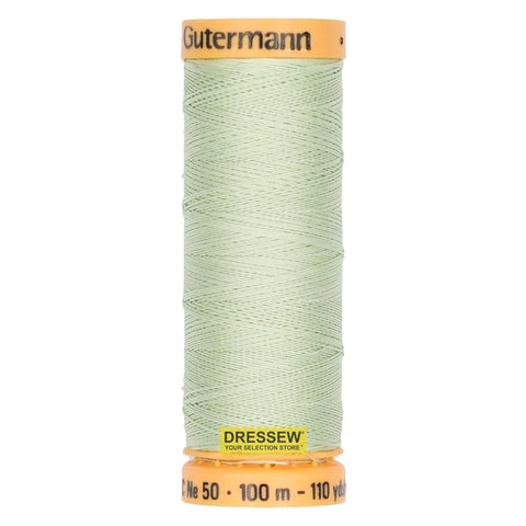 Gütermann Cotton Thread 100m #7940 Light Silver Green