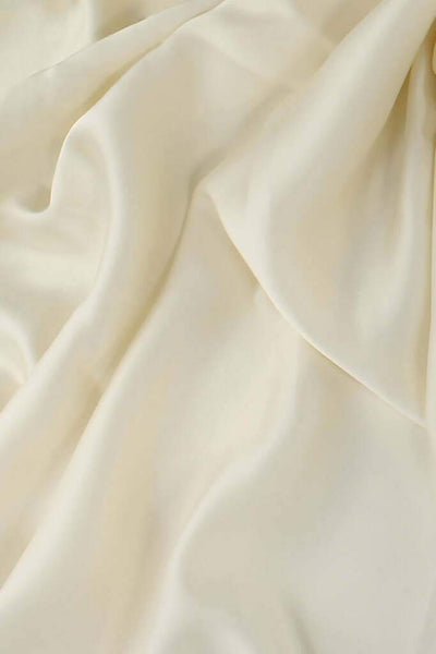 Hammered Satin Off White