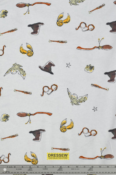 Harry Potter Flannelette Ice Blue / Multi