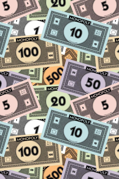 Hasbro Retro Gaming Monopoly Money Multi