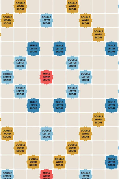 Hasbro Retro Gaming Scrabble Board Cream / Multi