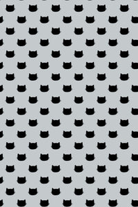 Having Fun Cat Polka Dots Light Grey