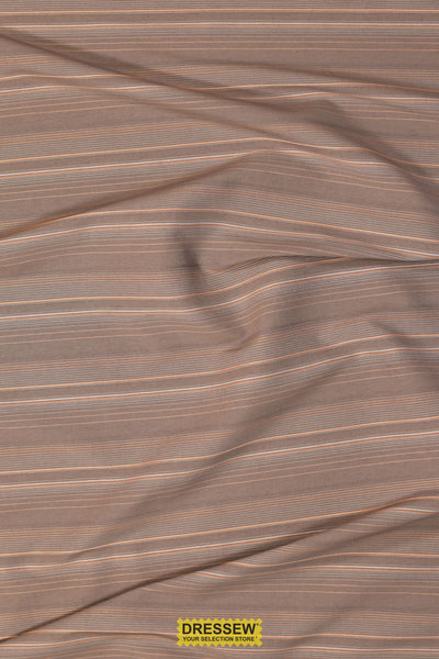 Heather Stripe Bottomweight Mud / Orange