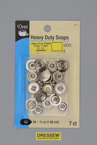 Heavy Duty Dritz Snaps #5 16mm (5/8") Nickel