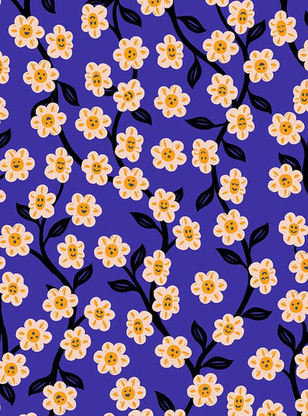 Hello Alice Chatty Garden By Sarah Watts Of Ruby Star Society For Moda Blacklight