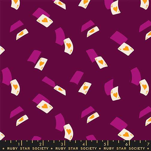 Hello Alice Falling Aces By Sarah Watts Of Ruby Star Society For Moda Purple Velvet