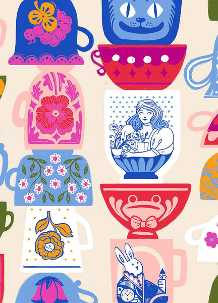 Hello Alice Tea Party By Sarah Watts Of Ruby Star Society For Moda Shell