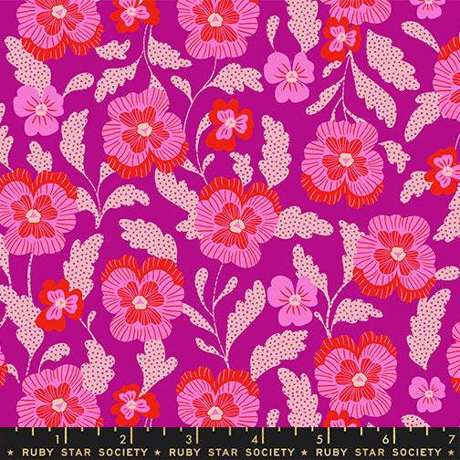 Hello Alice Violet Floral By Sarah Watts Of Ruby Star Society For Moda Berry