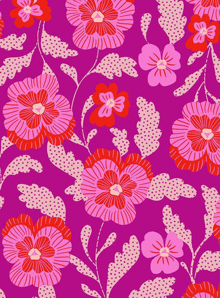 Hello Alice Violet Floral By Sarah Watts Of Ruby Star Society For Moda Berry