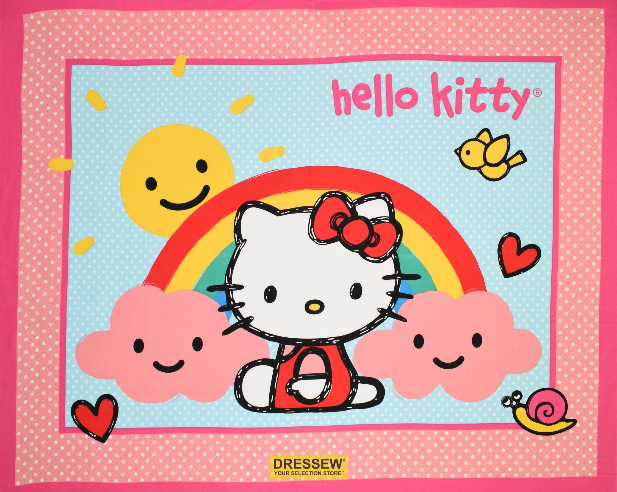 Hello Kitty Rain or Shine Panel Pink / Multi