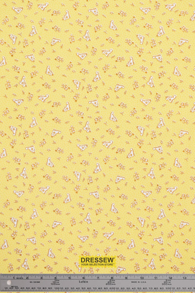 Henry Glass Nursery Rhyme Print Yellow / Multi