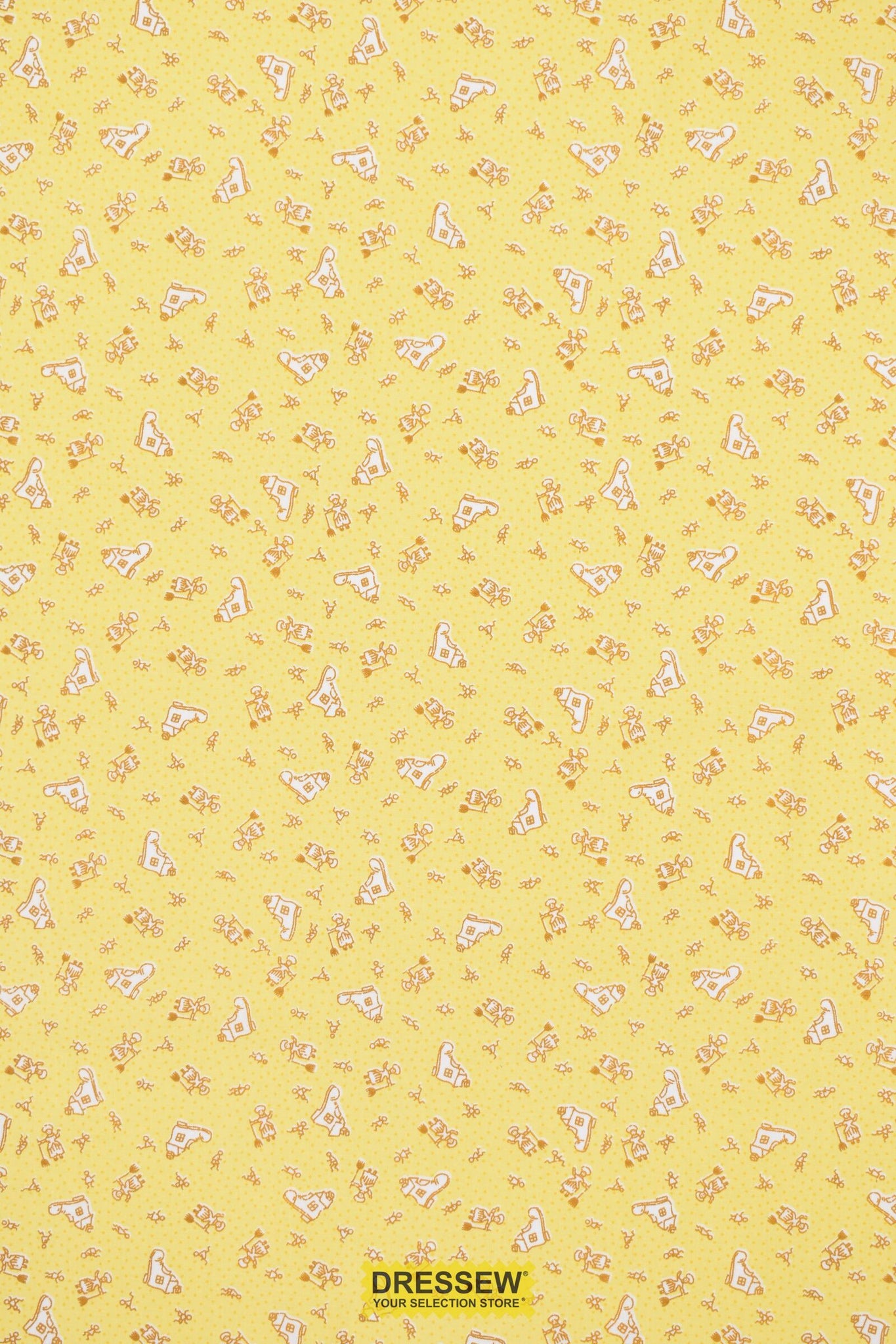 Henry Glass Nursery Rhyme Print Yellow / Multi