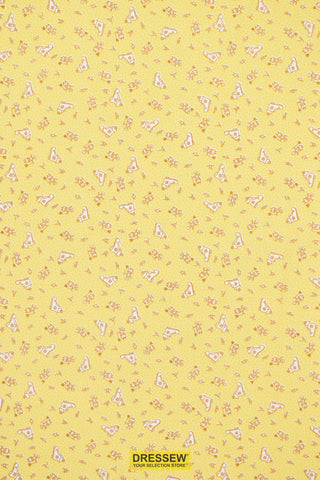 Henry Glass Nursery Rhyme Print Yellow / Multi