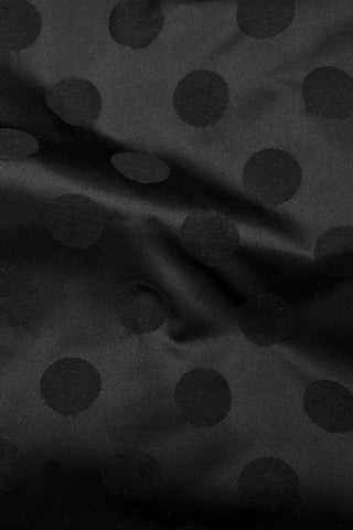 Hepburn Big Dot Satin Black
