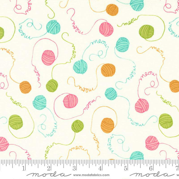 Here Kitty Kitty Meow By Stacy Iest Hsu For Moda Cream