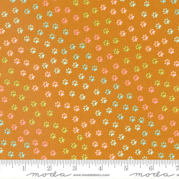 Here Kitty Kitty Paws & More Paws By Stacy Iest Hsu For Moda Rust