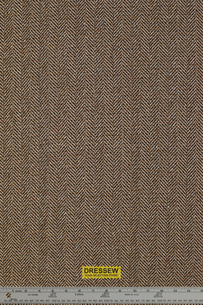 Herringbone Coating Black / Tan / Ecru