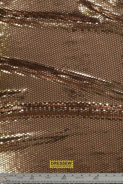 Hexagon Metallic Knit Gold / Black