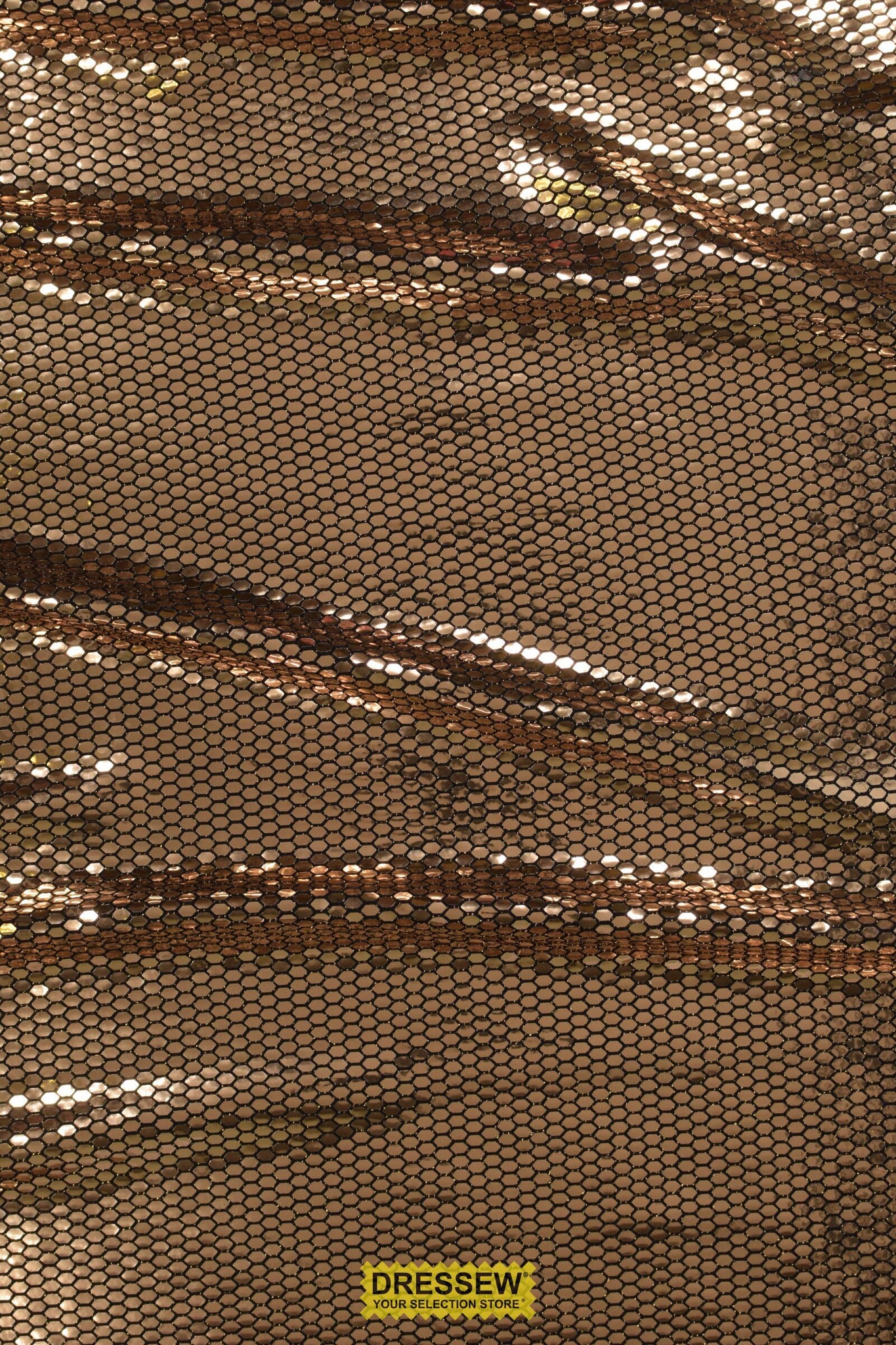 Hexagon Metallic Knit Gold / Black