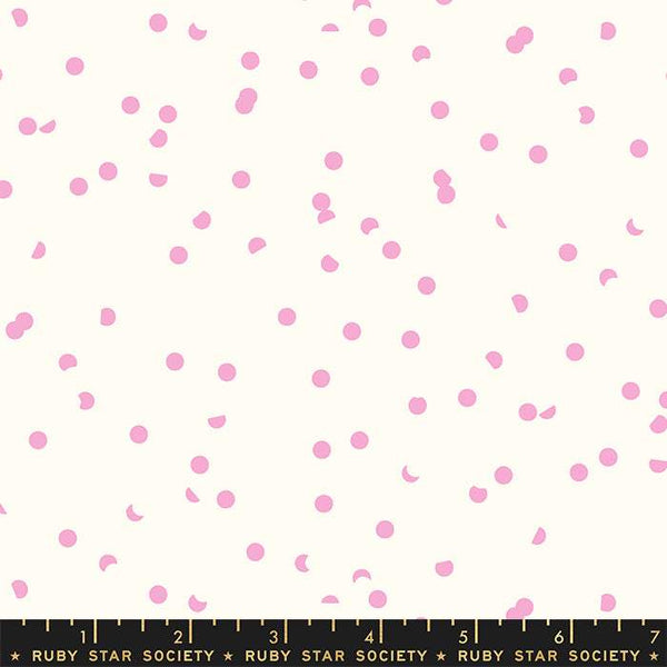 Hole Punch Dots By Kimberly Kight Of Ruby Star Society For Moda White / Orchid