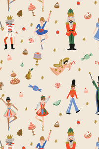 Holiday Classics Land of Sweets By Rifle Paper Co. For Cotton + Steel Cream / Metallic