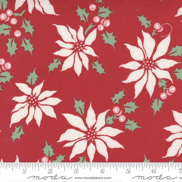 Holly Jolly Poinsettia By Urban Chiks For Moda Berry