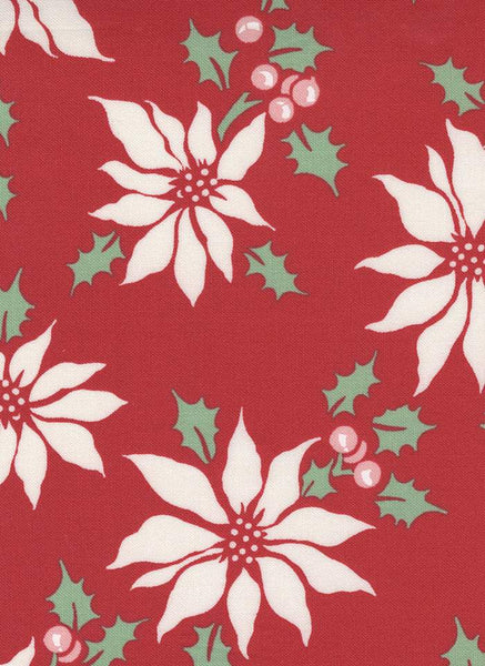 Holly Jolly Poinsettia By Urban Chiks For Moda Berry