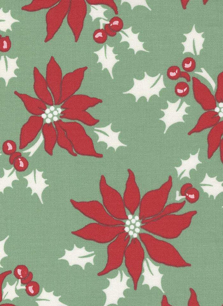 Holly Jolly Poinsettia By Urban Chiks For Moda Holly