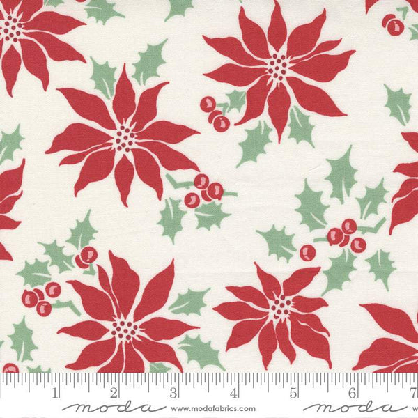 Holly Jolly Poinsettia By Urban Chiks For Moda Snow