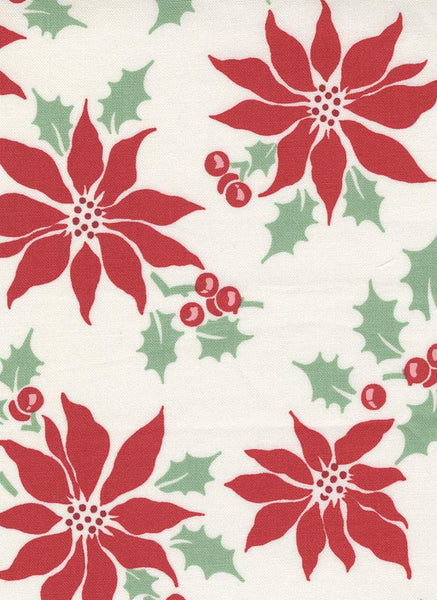 Holly Jolly Poinsettia By Urban Chiks For Moda Snow