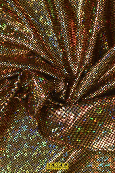 Hologram Lycra Black / Gold