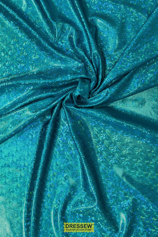 Hologram Lycra Turquoise