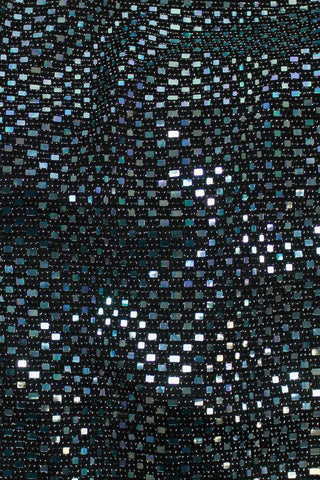 Holographic Geo Knit Iridescent Teal