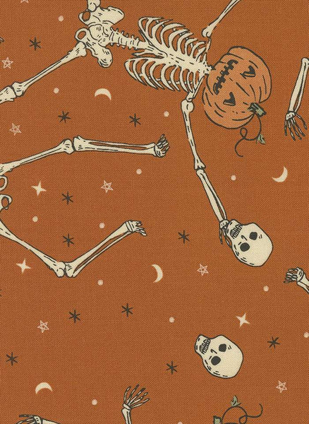 Home Sweet Haunt Dancing Pumpkins By Stacy Iest Hsu For Moda Rust