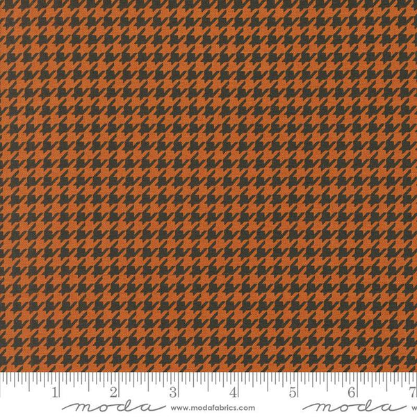 Home Sweet Haunt Houndstooth Print By Stacy Iest Hsu For Moda Rust