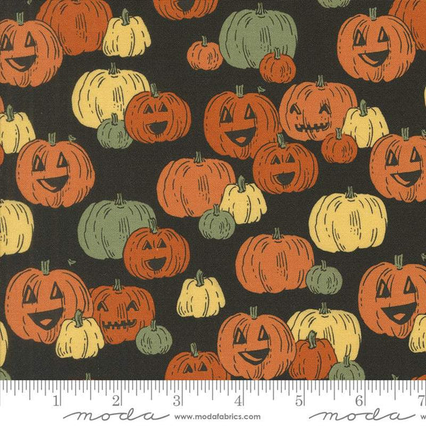 Home Sweet Haunt Jack-O-Lanterns By Stacy Iest Hsu For Moda Midnight