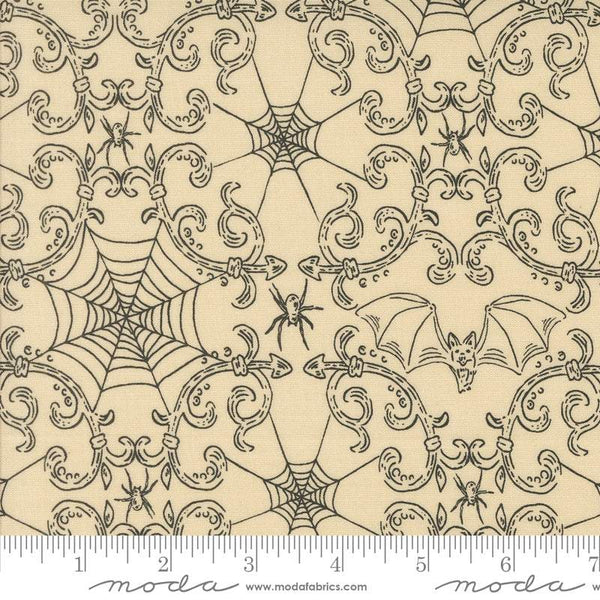 Home Sweet Haunt Wrought Iron By Stacy Iest Hsu For Moda Bone / Black