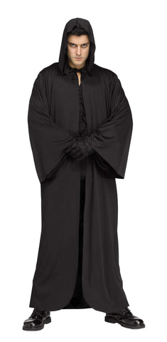 Hooded Robe Adult Black