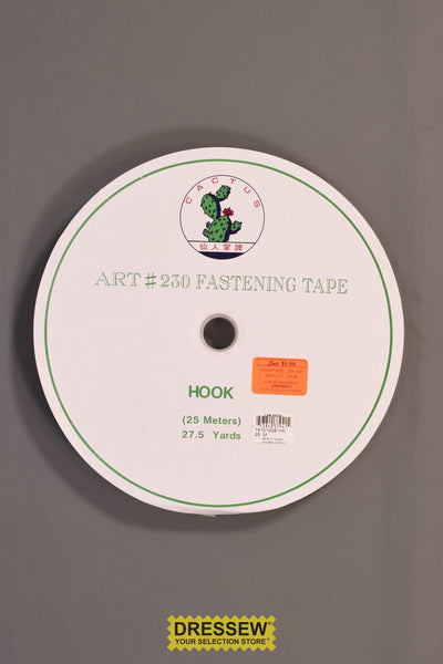Hook Tape - 25m Bolt - 25mm (1") White