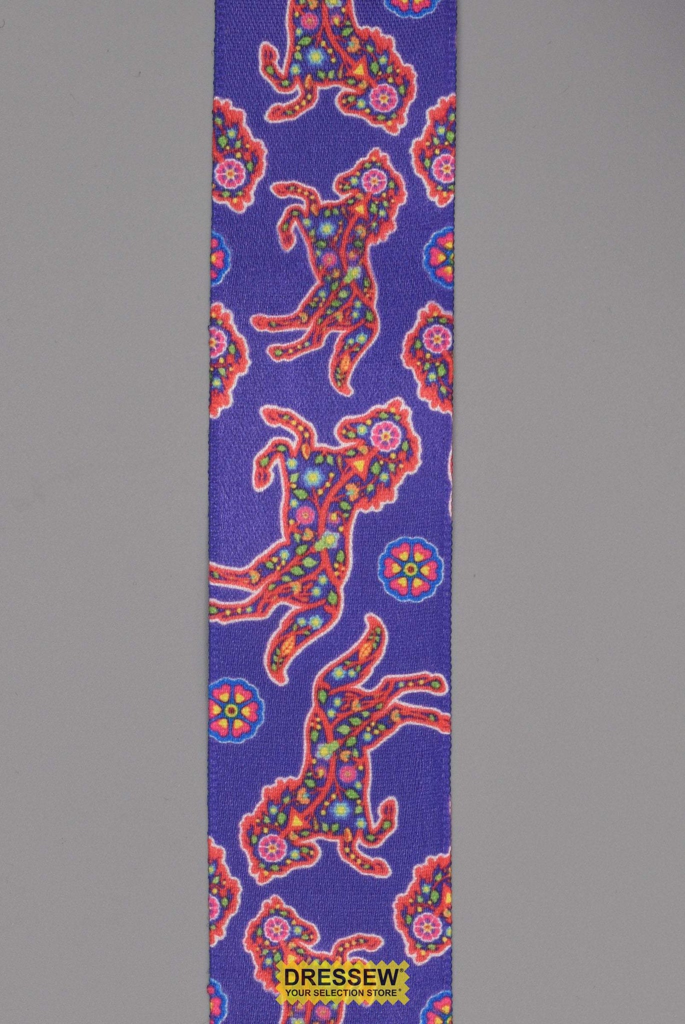 Horse Satin Ribbon 38mm (1-1/2") #9 Purple