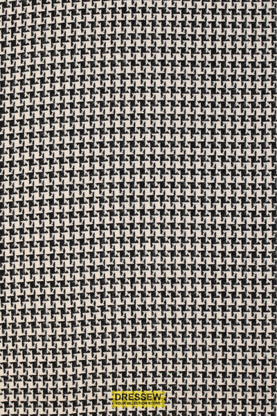Houndstooth Coating Black / Ecru