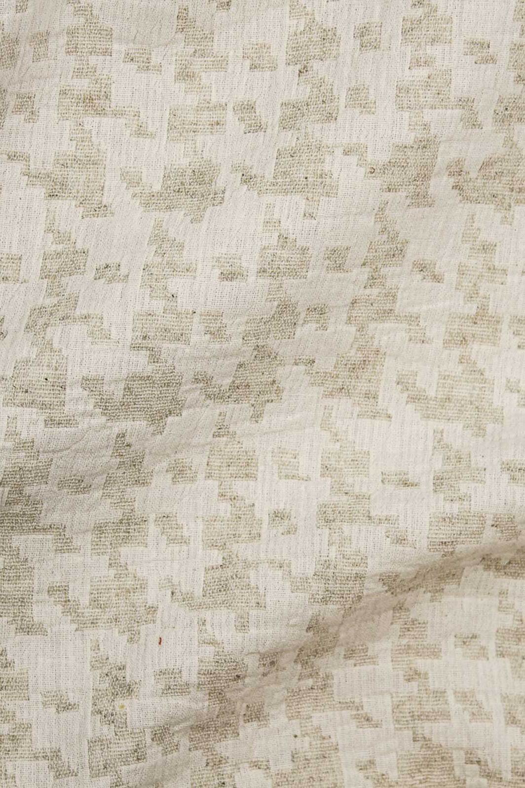 Houndstooth Jacquard Natural