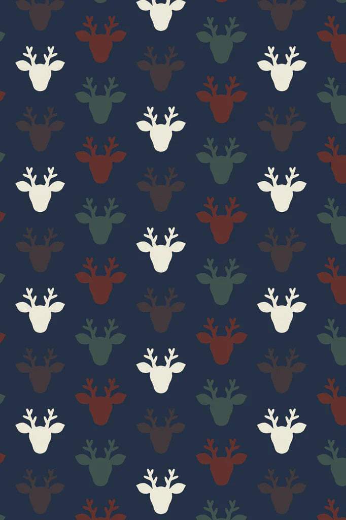 Hudson Deer Flannel Navy