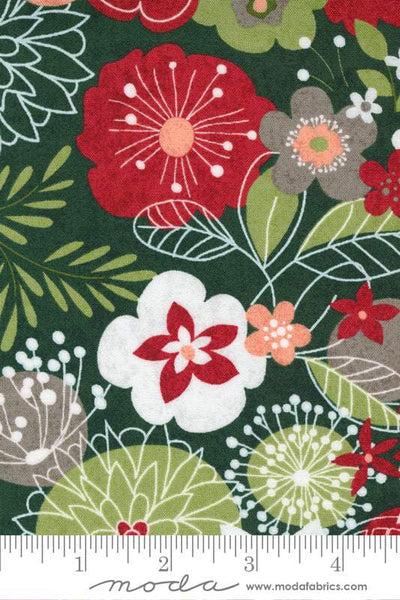 Hustle And Bustle Holiday Floral by Basicgrey for Moda Pine