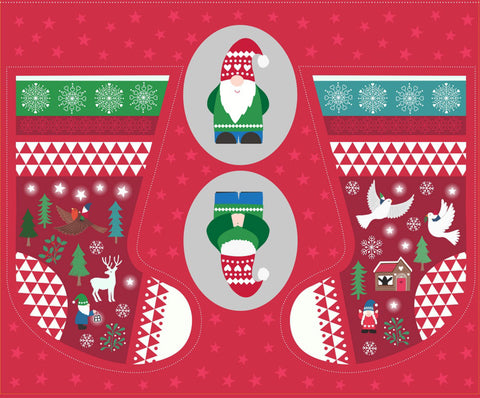 Hygge Glow Digital Panel Stocking By Lewis & Irene